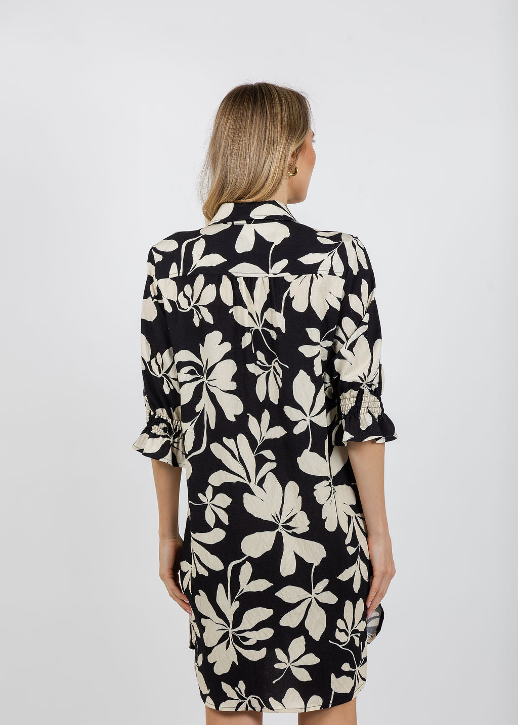 Finley Miller Dress in Black/Tan available at Barbara Katz