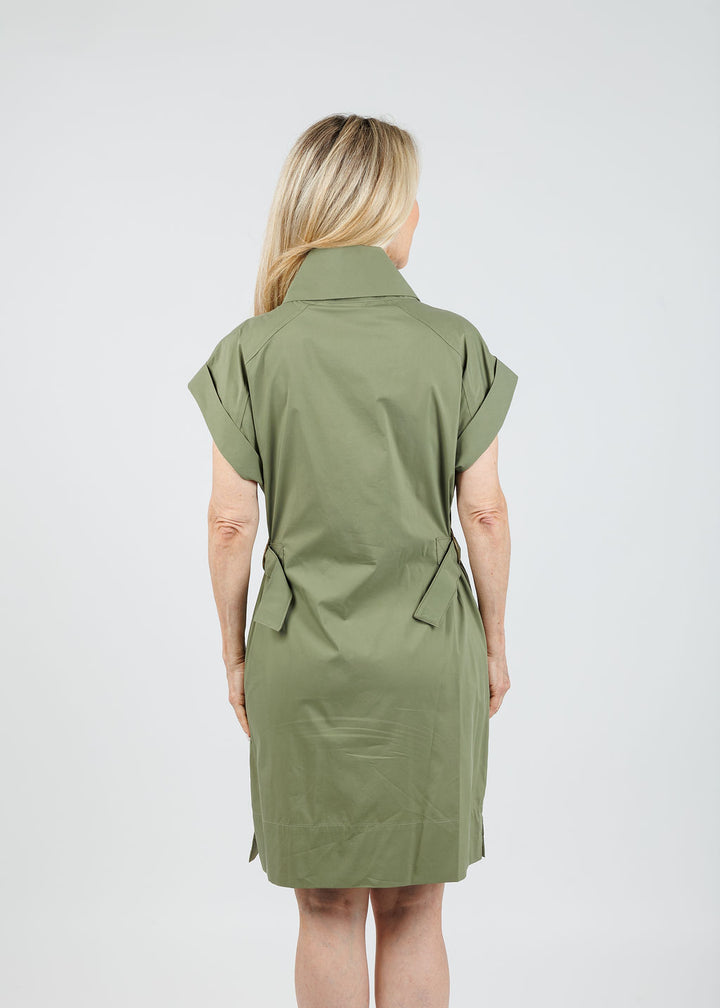 Finley Bari Weathercloth Dress in Sage available at Barbara Katz