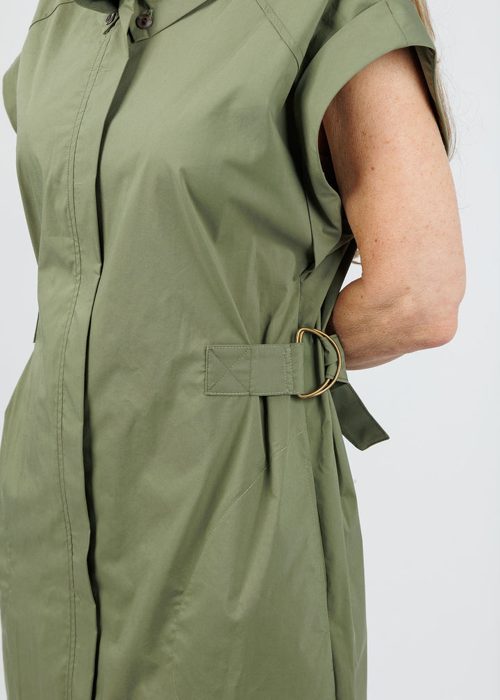 Finley Bari Weathercloth Dress in Sage available at Barbara Katz