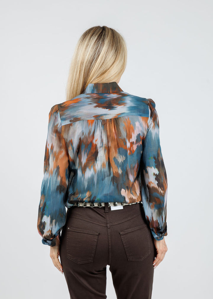 Finley Collette Blouse in Autumn Brush available at Barbara Katz