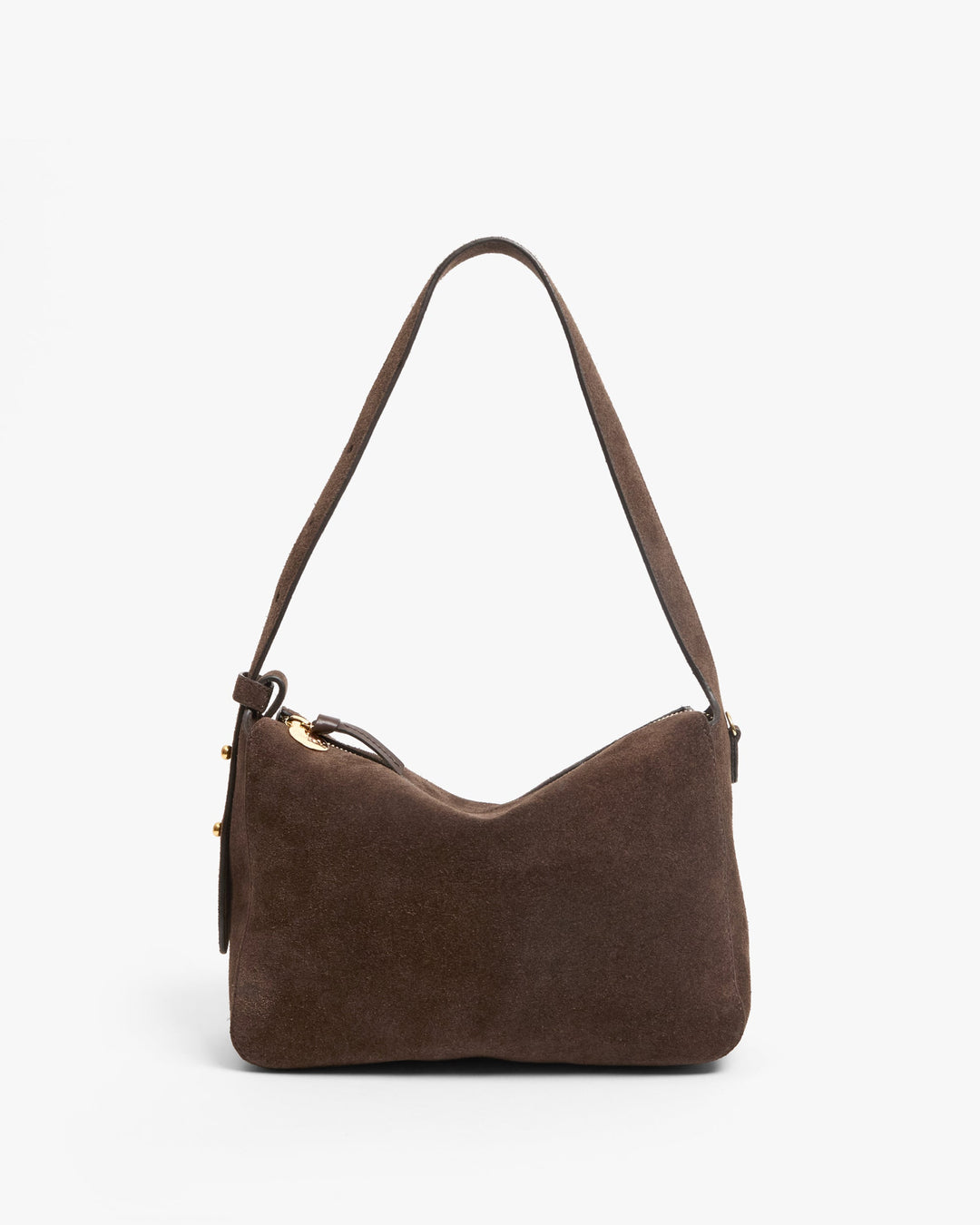 Clare V Fleurine Bag in Chocolate Suede available at Barbara Katz