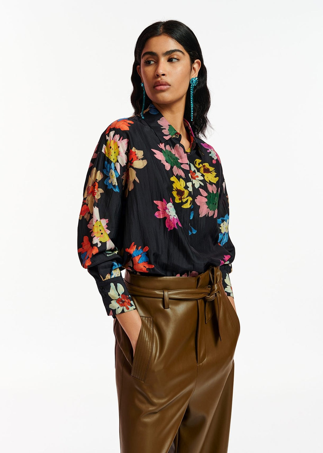 Floral Oversized Button Down 