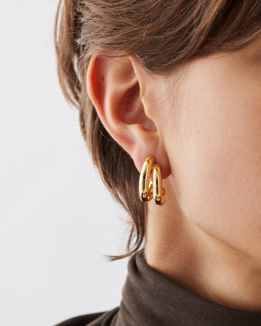 Jenny Bird Florence Earrings in Gold available at Barbara Katz