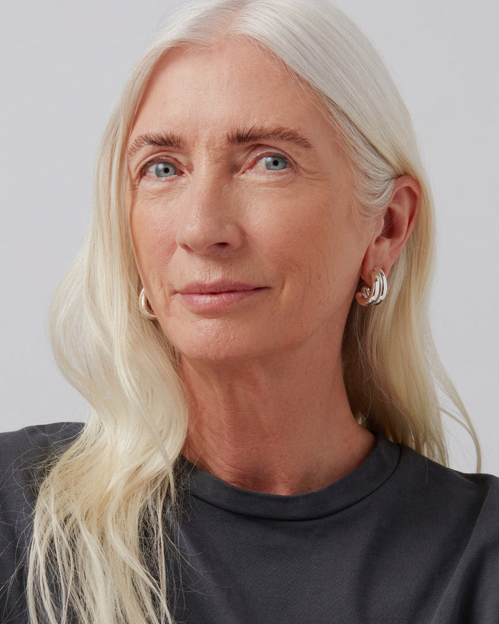 Jenny Bird Florence Earrings in Silver available at Barbara Katz