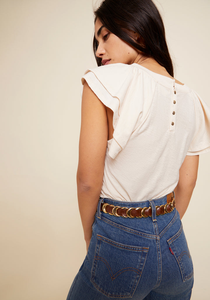 Florry Ruffled Raglan Tank