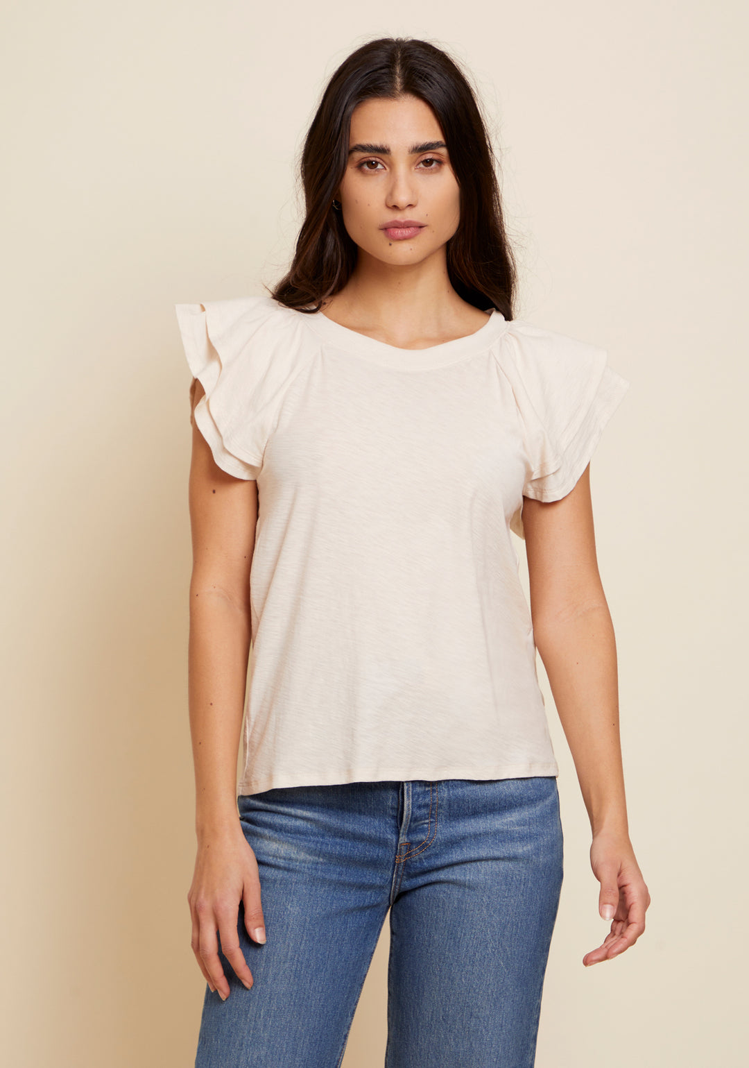 Florry Ruffled Raglan Tank