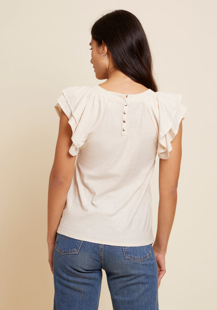 Florry Ruffled Raglan Tank
