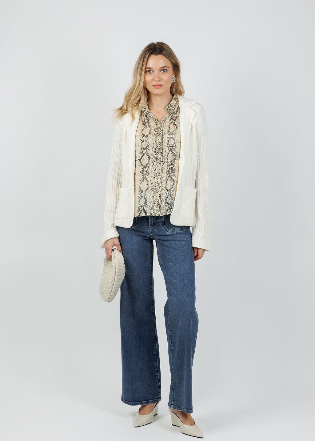 Frame Le Slim Palazzo Modernist Pocket Jeans in Esteem available at Barbara Katz