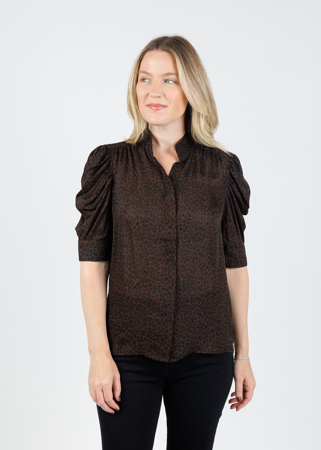 Frame Gillian Top in Leopard available at Barbara Katz