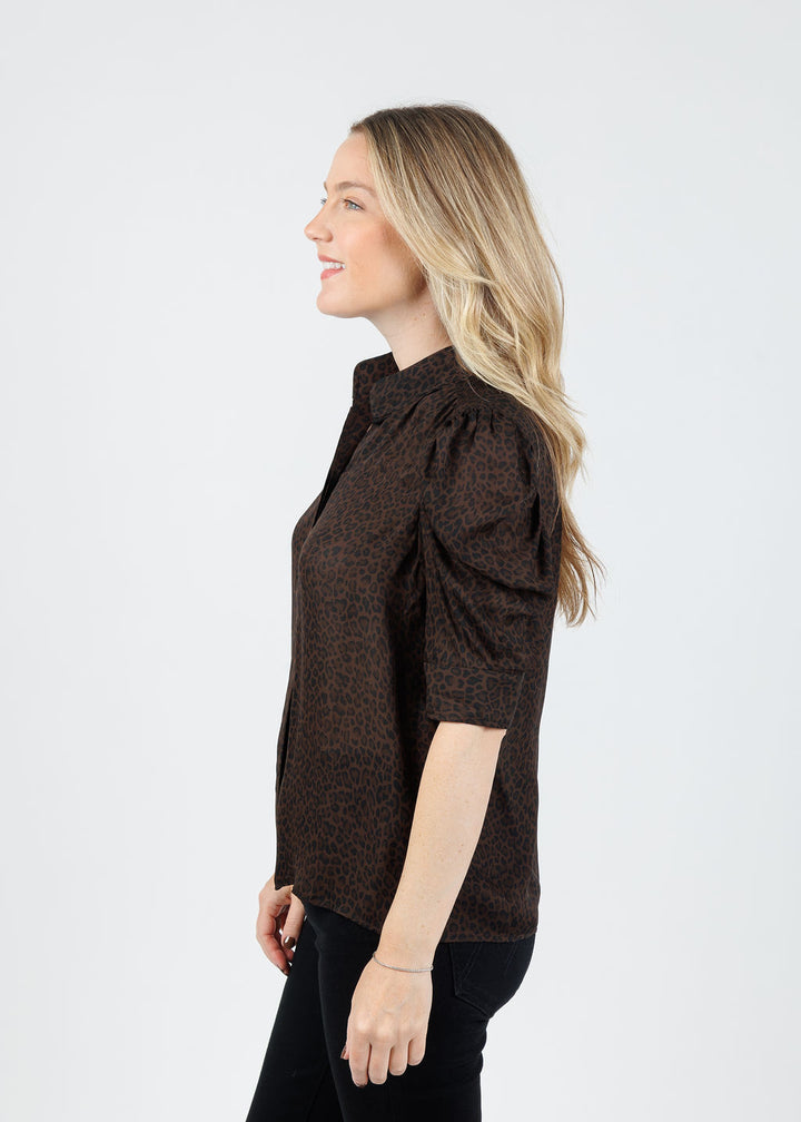 Frame Gillian Top in Leopard available at Barbara Katz