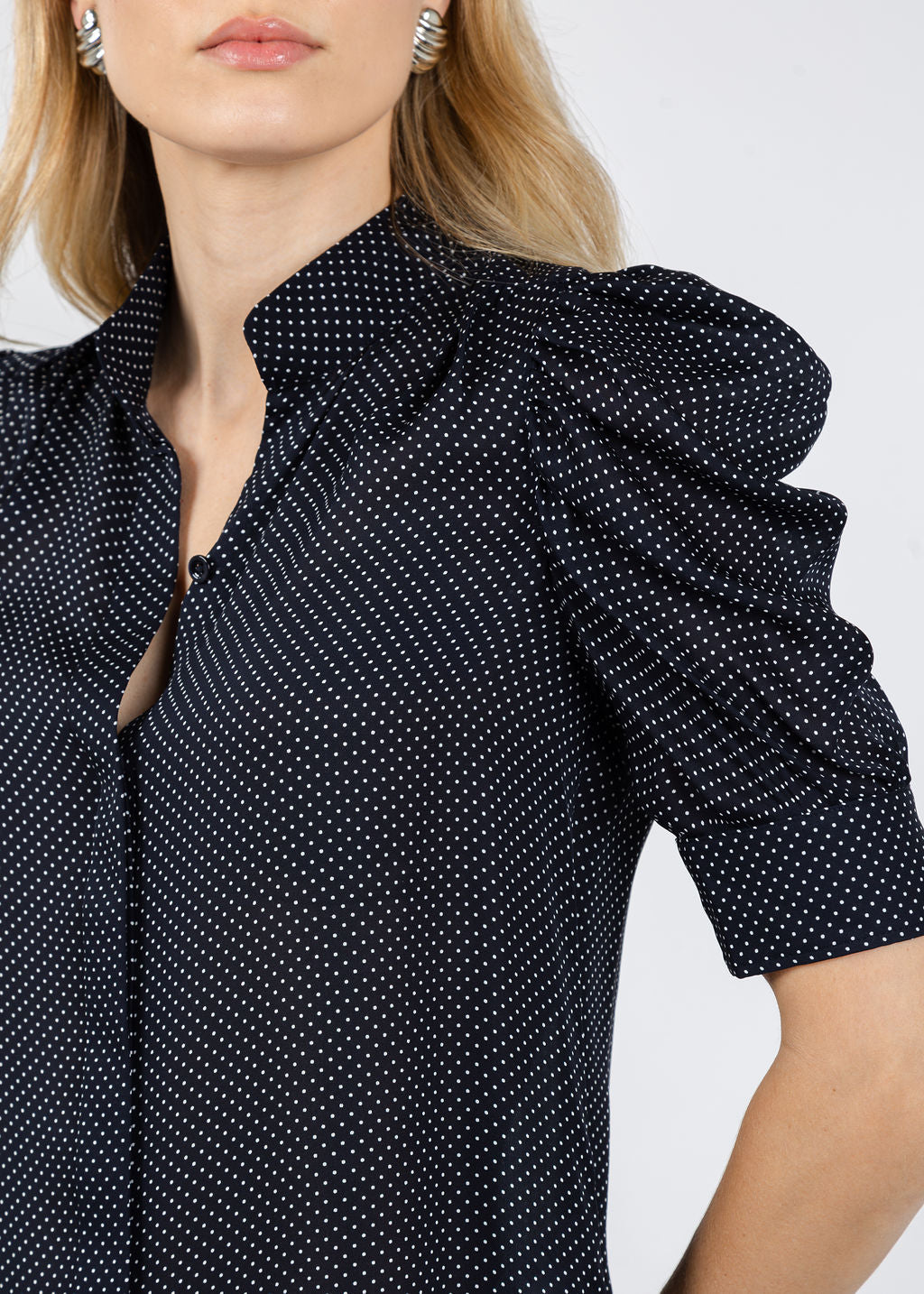 Frame Gillian Top in Navy Multi available at Barbara Katz