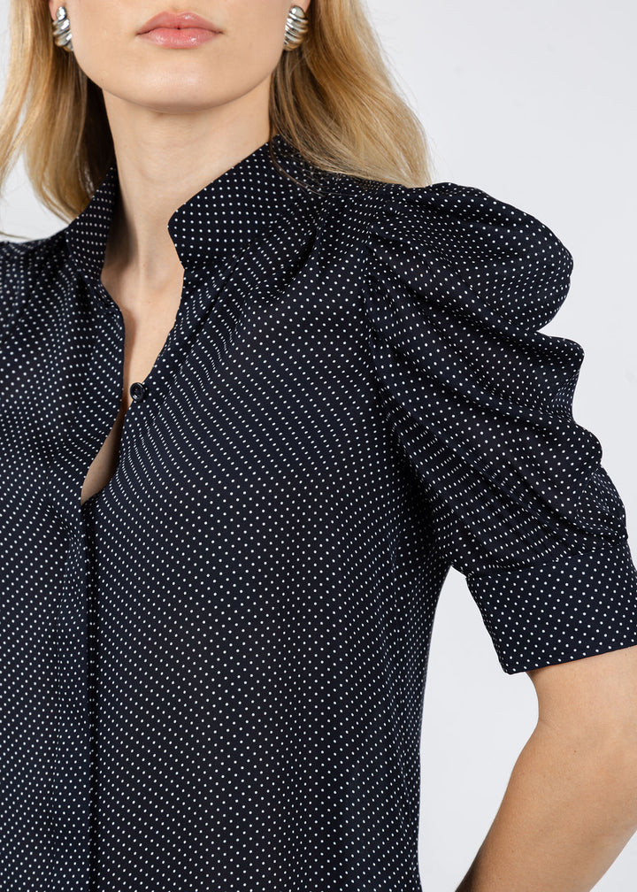 Frame Gillian Top in Navy Multi available at Barbara Katz