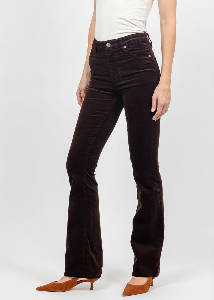 Frame The Corduroy Reboot Pant in Espresso available at Barbara Katz