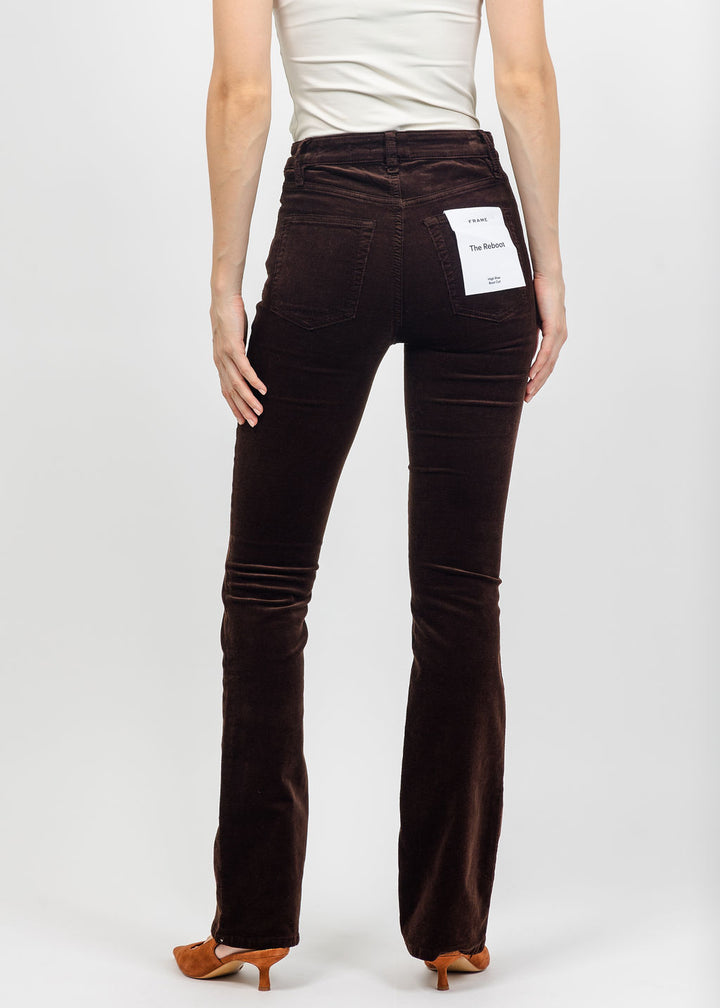 Frame The Corduroy Reboot Pant in Espresso available at Barbara Katz