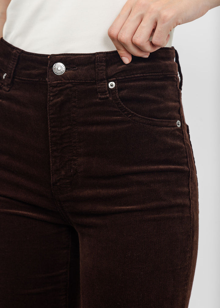 Frame The Corduroy Reboot Pant in Espresso available at Barbara Katz