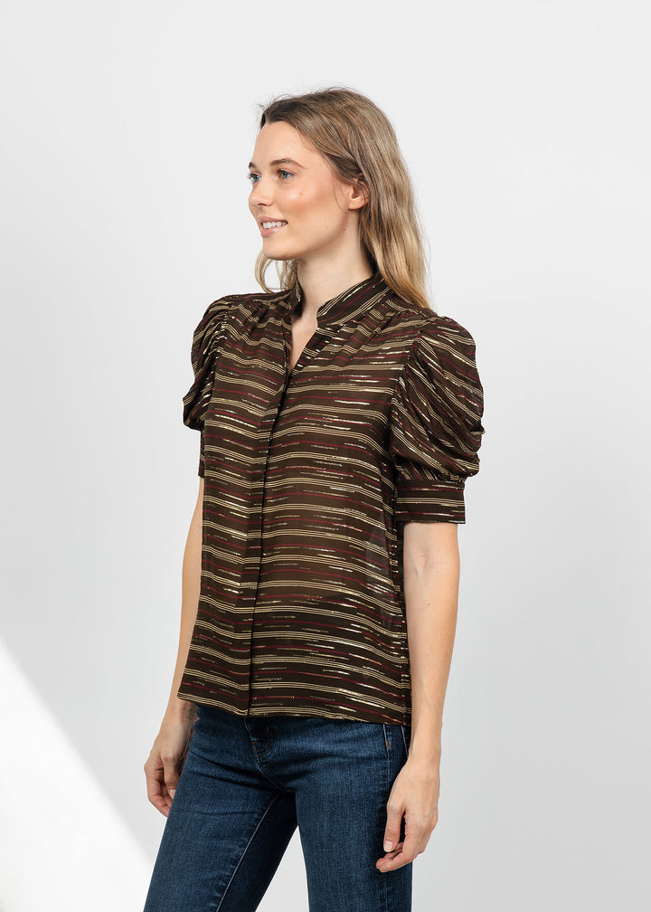 Frame The Gillian Top in Oakwood available at Barbara Katz