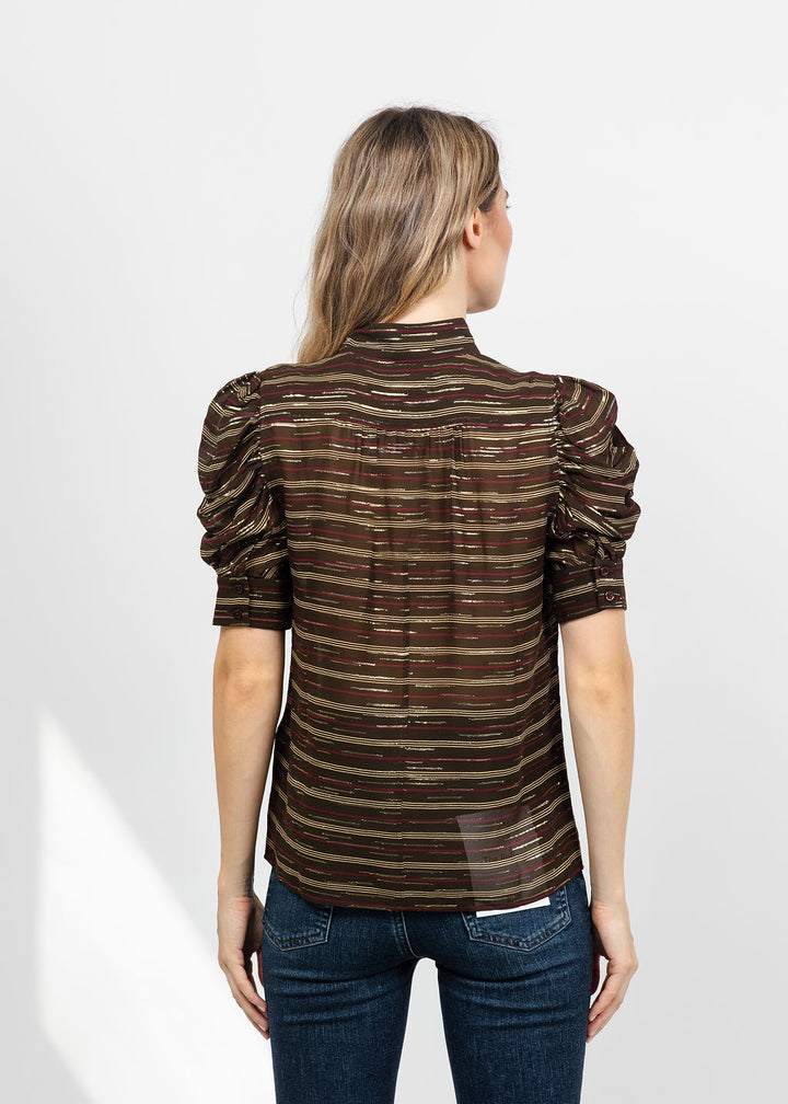 Frame The Gillian Top in Oakwood available at Barbara Katz