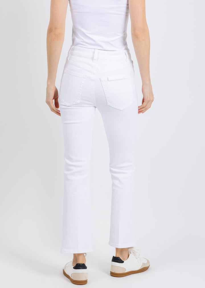 Frame The Reboot Crop Jeans in White available at Barbara Katz