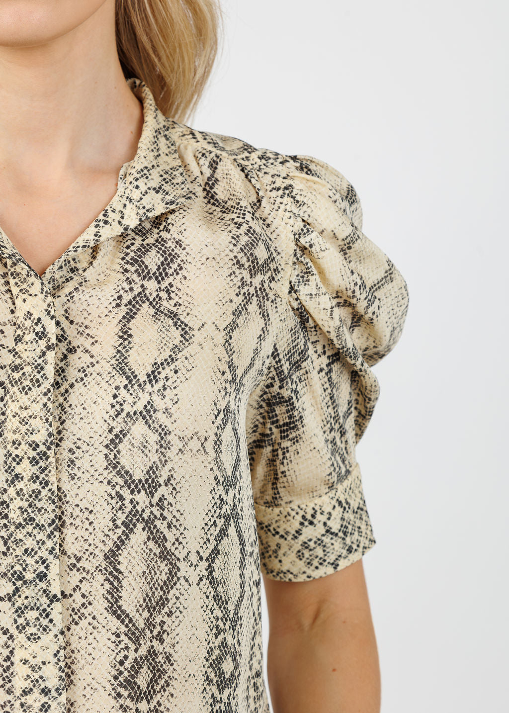 Frame The Snake Gillian Top in Camel available at Barbara Katz
