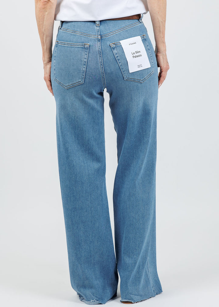 Frame Le Slim Palazzo Jeans in Flip Raw After available at Barbara Katz
