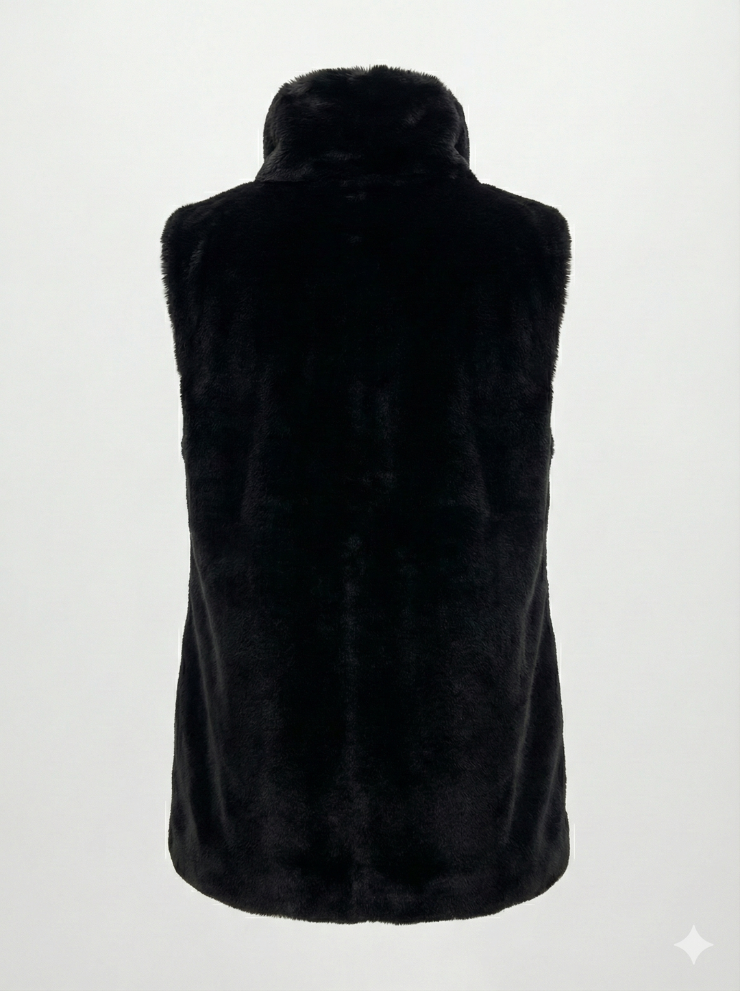 Adroit Atelier Furry Slip-on Faux Fur Dickey in Black available at Barbara Katz