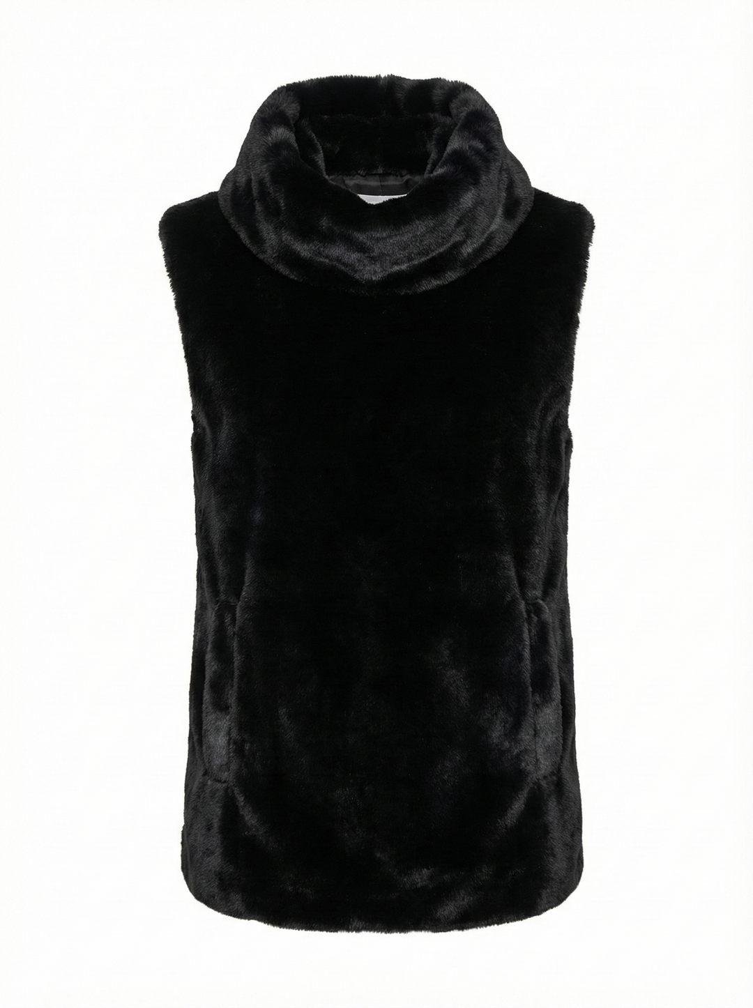 Adroit Atelier Furry Slip-on Faux Fur Dickey in Black available at Barbara Katz