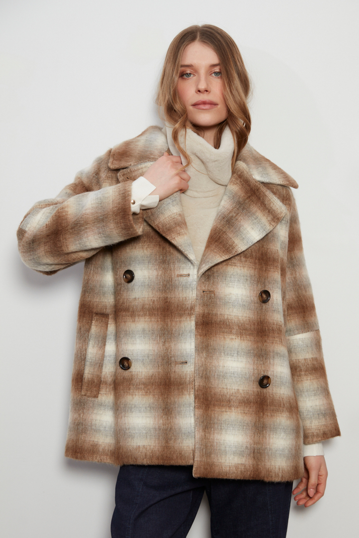 Adroit Atelier Furry Slip-on Faux Fur Dickey in Cream available at Barbara Katz