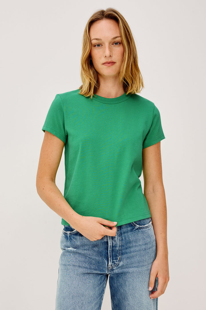 Rails Girlfriend Tee in Clover available at Barbara Katz