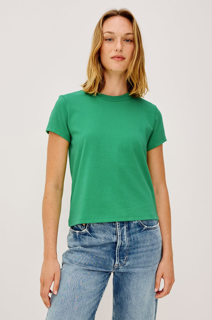 Rails Girlfriend Tee in Clover available at Barbara Katz