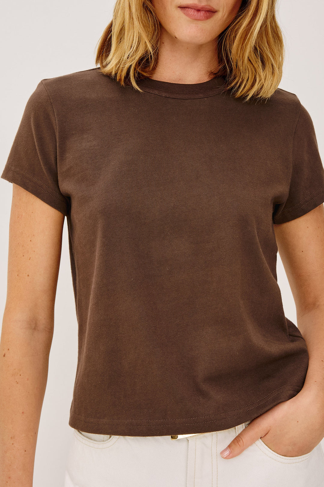 Rails Girlfriend Tee in Espresso available at Barbara Katz