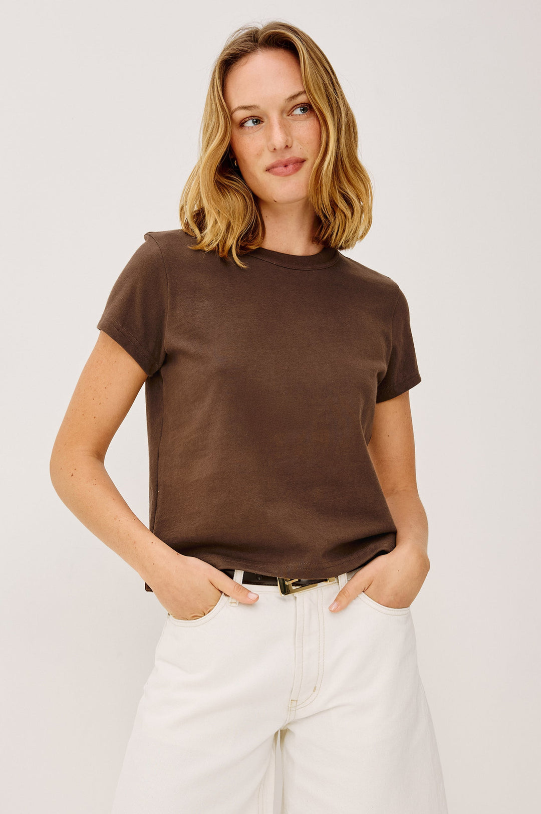 Rails Girlfriend Tee in Espresso available at Barbara Katz