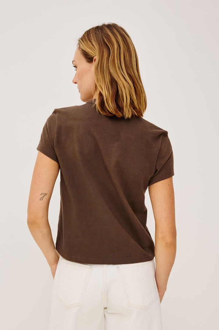 Rails Girlfriend Tee in Espresso available at Barbara Katz