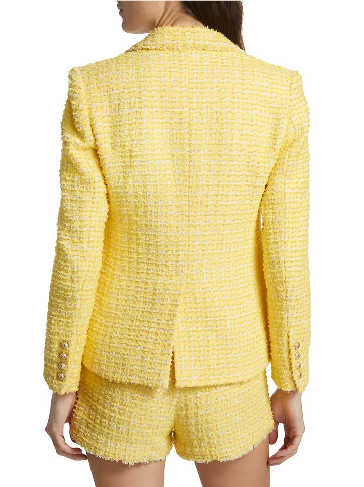 Eliza Tweed Blazer - Yellow