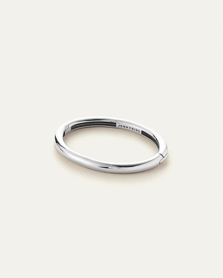 Jenny Bird Gia Bangle in Platinum available at Barbara Katz