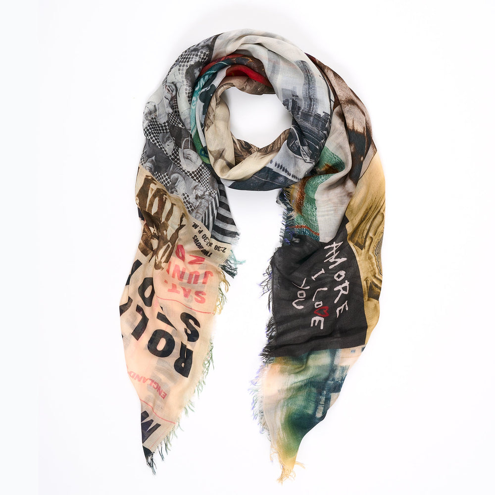 Suzi Roher Go Go Go Scarf available at Barbara Katz