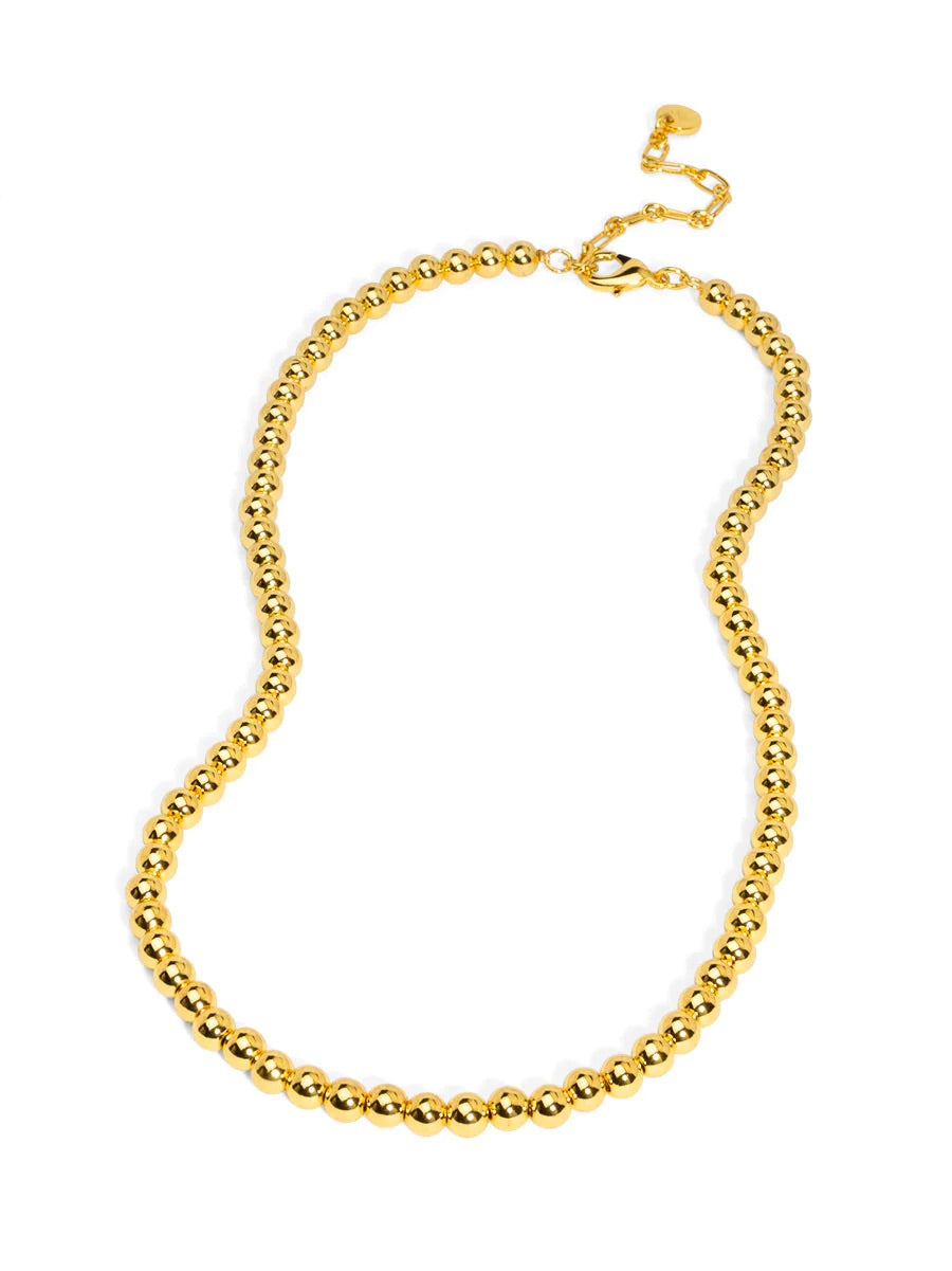 Barbara Katz Gold Small Beaded Collar Necklace