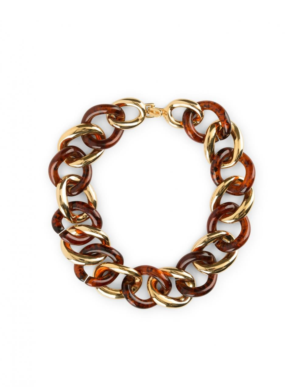 18" Gold with Tortoise Link Necklace