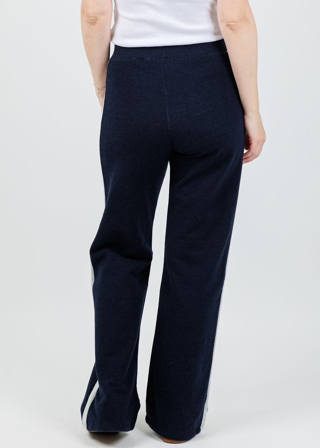 Goldie Melrose Light Flared Studio Pants in Navy available at Barbara Katz