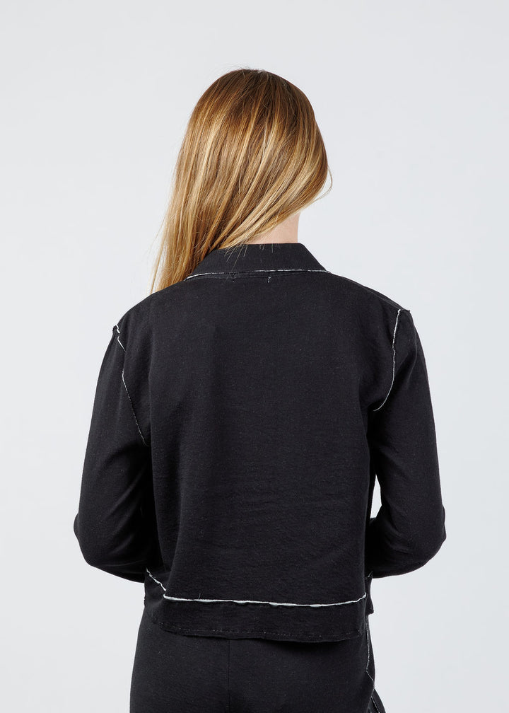 Goldie Serena Double Face Jacket in Black/Gray Heather available at Barbara Katz
