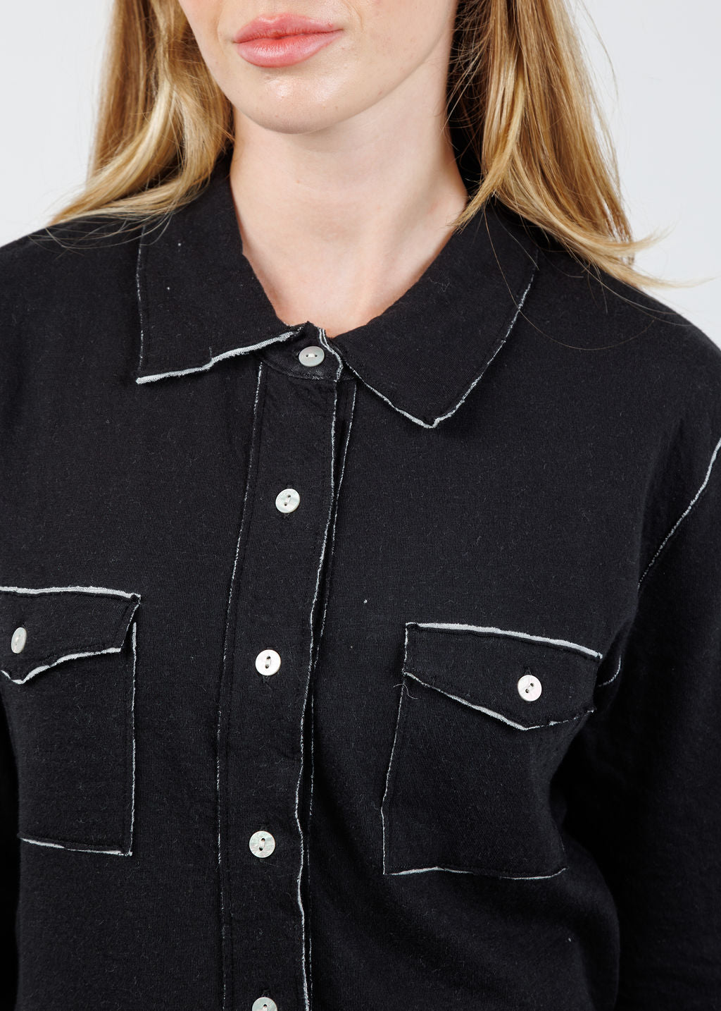 Goldie Serena Double Face Jacket in Black/Gray Heather available at Barbara Katz