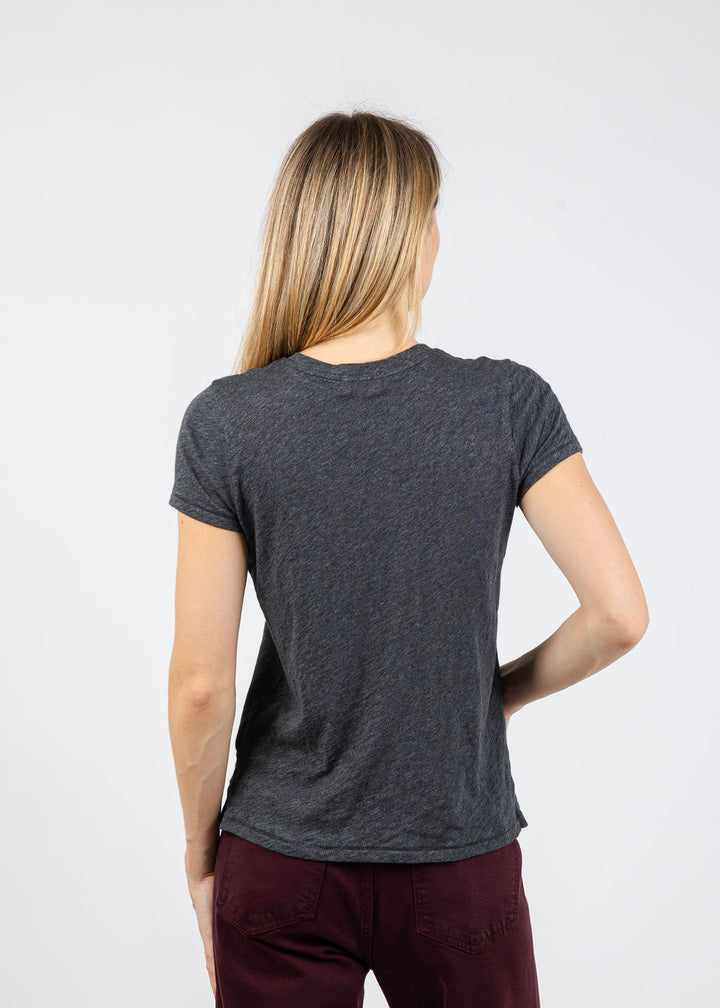 Goldie Signature Slub Boy Tee in Charcoal Heather available at Barbara Katz
