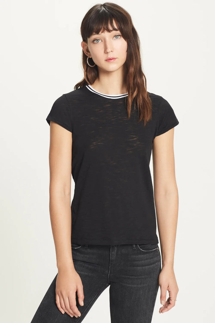 GOLDIE TIPPED RINGER TEE