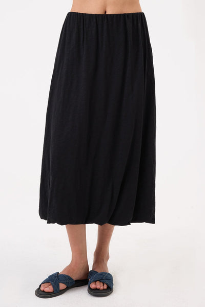 Goldie Marina Midi Bubble Skirt - Black