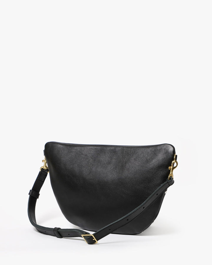 Clare V Grande Fanny Bag in Black Natura with Allover Studs available at Barbara Katz