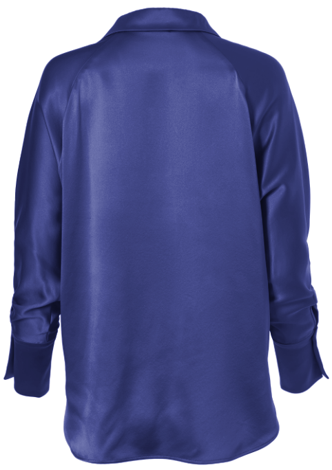 Diomi Half Button Isla Blouse in Azure available at Barbara Katz