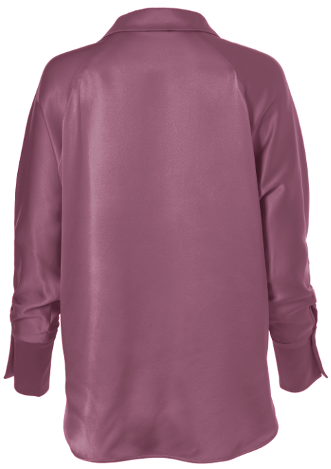 Diomi Half Button Isla Blouse in Charm Pink available at Barbara Katz