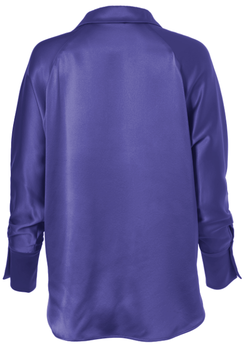 Diomi Half Button Isla Blouse in Violet Storm available at Barbara Katz