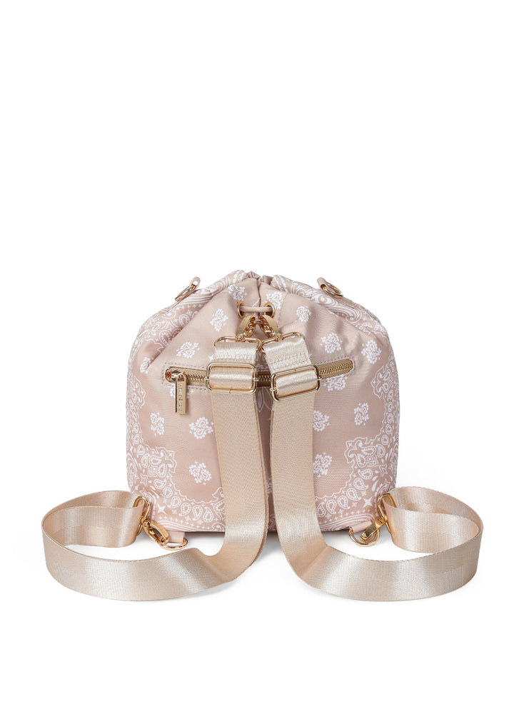 Haute Shore Harley Bandana Print Bucket Bag in Buff available at Barbara Katz