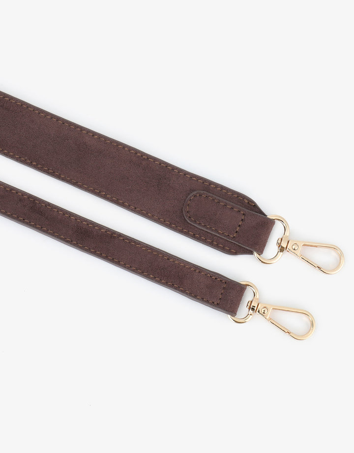 Remi/Reid Hollace Faux Suede Mini Woven Tote Bag in Espresso available at Barbara Katz