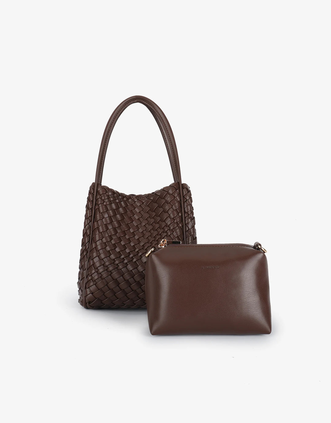 Remi/Reid Hollace Mini Woven Tote Bag in Espresso available at Barbara Katz
